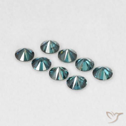 Diamante Verde naturale da 0.03 ct, Rotondo, VVS-VS