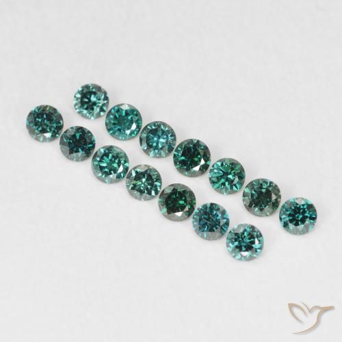 Diamante Verde naturale da 0.03 ct, Rotondo, VVS-VS
