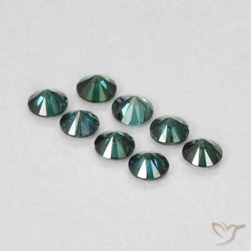Diamante Verde naturale da 0.02 ct, Rotondo, VVS-VS