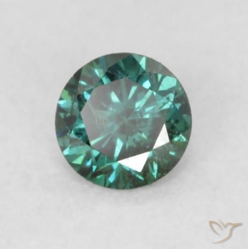 Diamante Verde naturale da 0.08 ct, Rotondo, VS