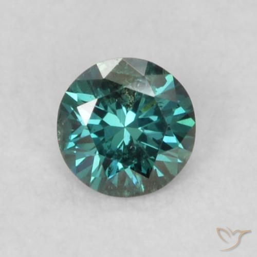 0.08ct Naturale Verde Diamante, Rotondo, VS