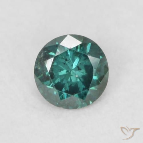 0.07ct Naturale Verde Diamante, Rotondo, VS