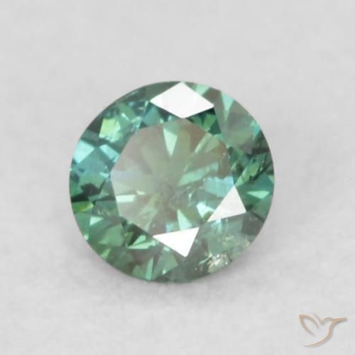 Diamante Verde naturale da 0.08 ct, Rotondo, VS