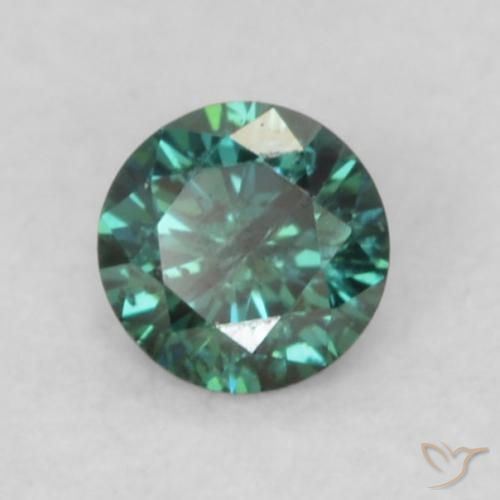 Diamante Verde naturale da 0.09 ct, Rotondo, VS