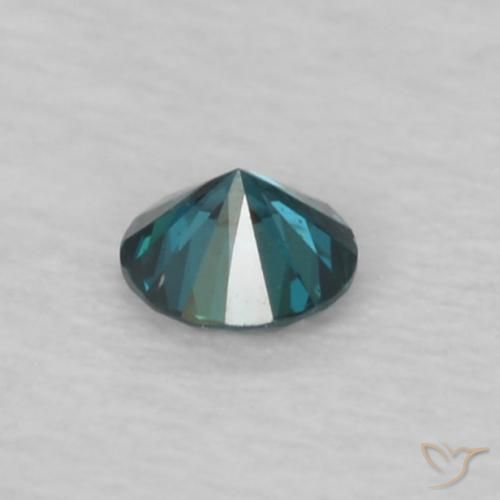 Diamante Blu naturale da 0.05 ct, Rotondo, VVS
