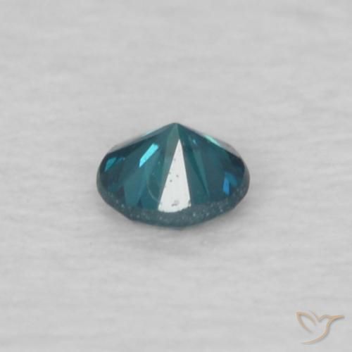 Diamante Blu naturale da 0.04 ct, Rotondo, VVS