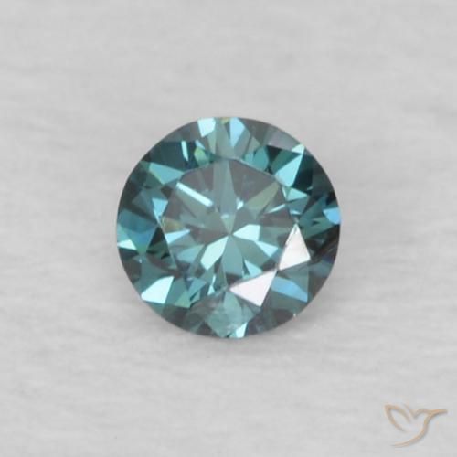 Diamante Blu naturale da 0.05 ct, Rotondo, VVS