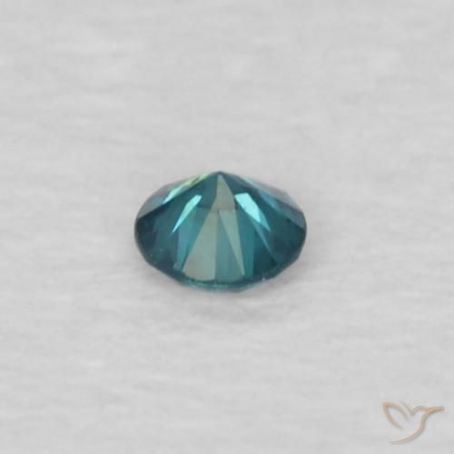 Diamante Blu naturale da 0.03 ct, Rotondo, VVS