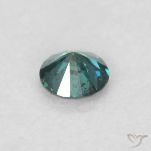 Diamante Verde naturale da 0.03 ct, Rotondo, VVS-VS