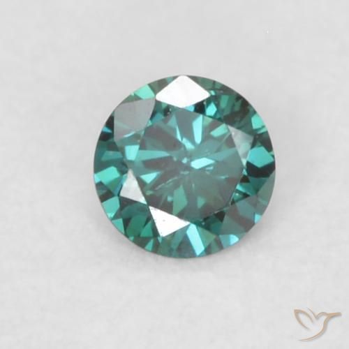 0.06ct Naturale Verde Diamante, Rotondo, VVS-VS
