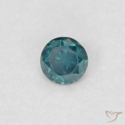Diamante Verde naturale da 0.03 ct, Rotondo, VVS-VS