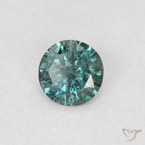 0.08ct Naturale Verde Diamante, Rotondo, VVS-VS