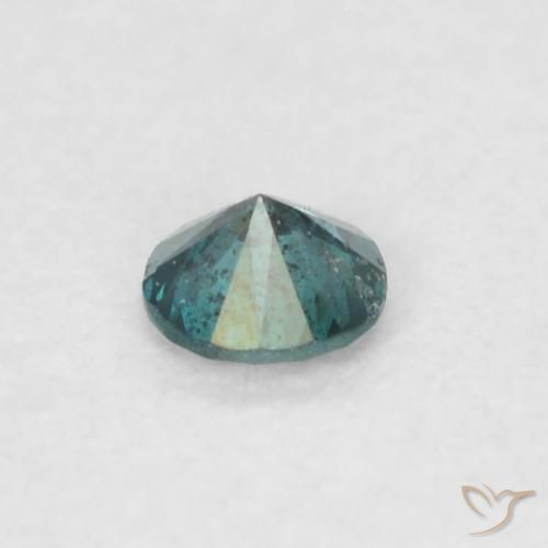 Diamante Verde naturale da 0.08 ct, Rotondo, VVS-VS