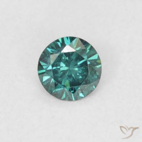 0.07ct Naturale Verde Diamante, Rotondo, VS