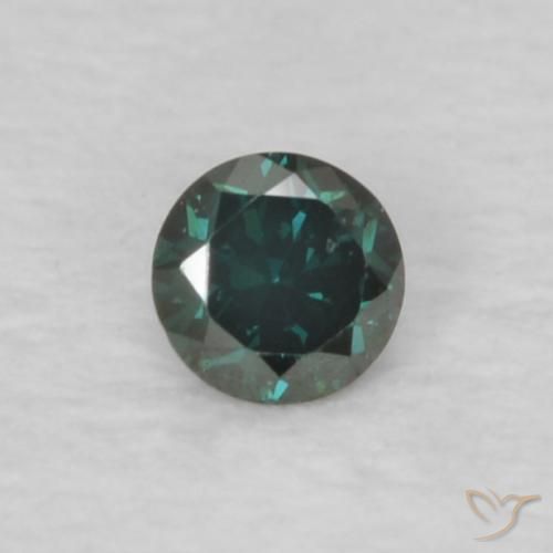 0.05ct Naturale Verde Diamante, Rotondo, VVS