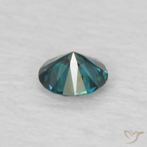 Diamante Verde naturale da 0.05 ct, Taglio rotondo, VVS