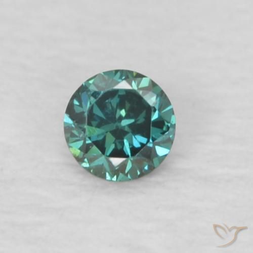0.04ct Naturale Verde Diamante, Rotondo, VVS