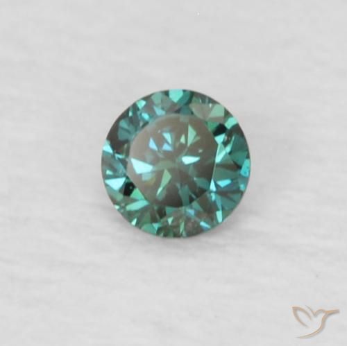 Diamante Verde naturale da 0.04 ct, Rotondo, VVS