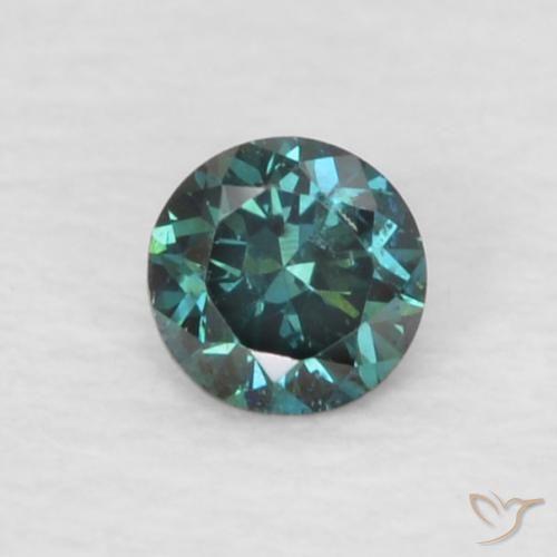 0.06ct Naturale Verde Diamante, Rotondo, VVS-VS