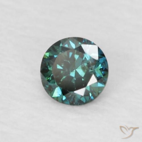 Diamante Verde naturale da 0.06 ct, Rotondo, VVS-VS