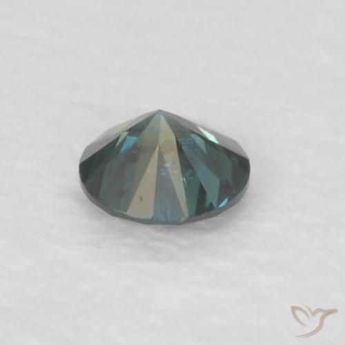 Diamante Verde naturale da 0.06 ct, Rotondo, VVS-VS