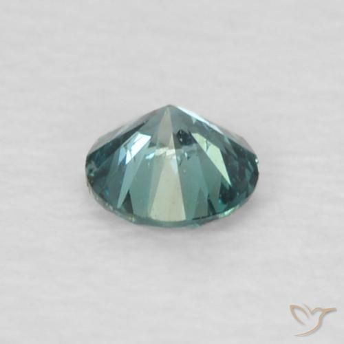 Diamante Verde naturale da 0.06 ct, Rotondo, VVS-VS