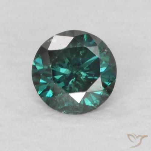 0.08ct Naturale Verde Diamante, Rotondo, VVS-VS