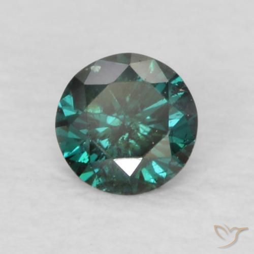 Diamante Verde naturale da 0.08 ct, Rotondo, VVS-VS
