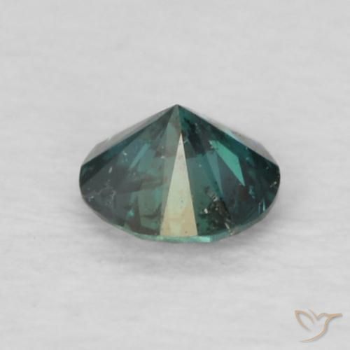 Diamante Verde naturale da 0.08 ct, Rotondo, VVS-VS