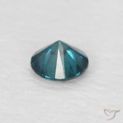 Diamante Blu naturale da 0.05 ct, Rotondo, VVS-VS