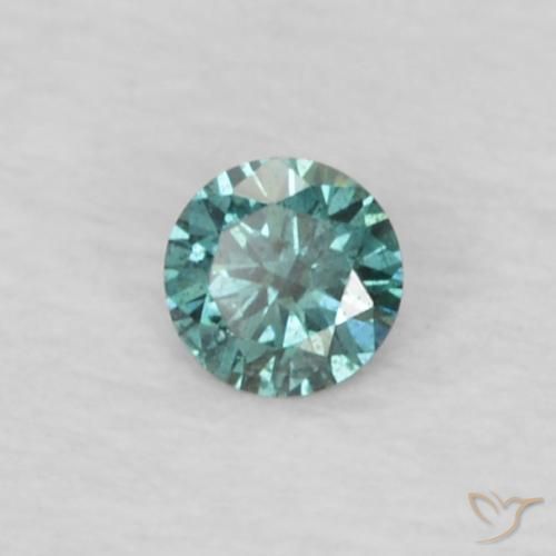 0.03ct Naturale Verde Diamante, Rotondo, VS