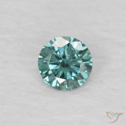 Diamante Verde naturale da 0.03 ct, Rotondo, VS