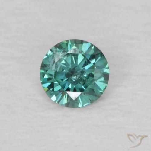 0.07ct Naturale Verde Diamante, Rotondo, VS