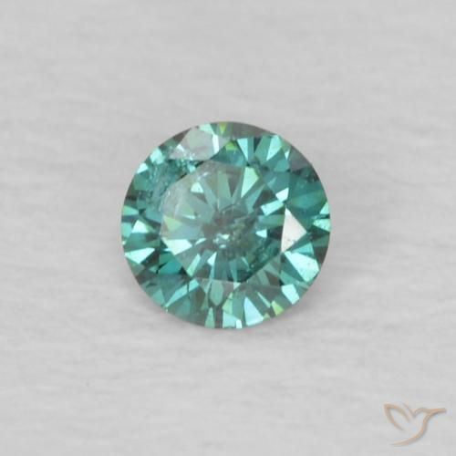 Diamante Verde naturale da 0.07 ct, Rotondo, VS
