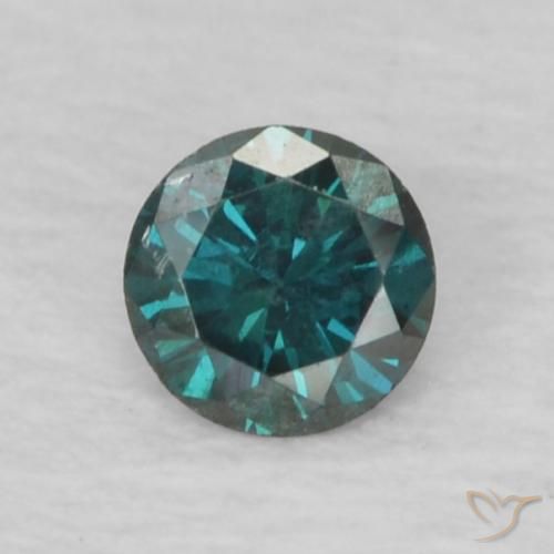 0.06ct Naturale Verde Diamante, Rotondo, VS