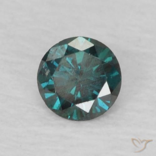 Diamante Verde naturale da 0.06 ct, Rotondo, VS