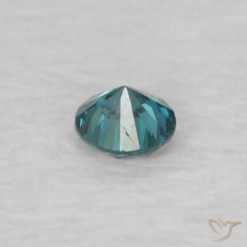 Diamante Blu naturale da 0.04 ct, Rotondo, VS