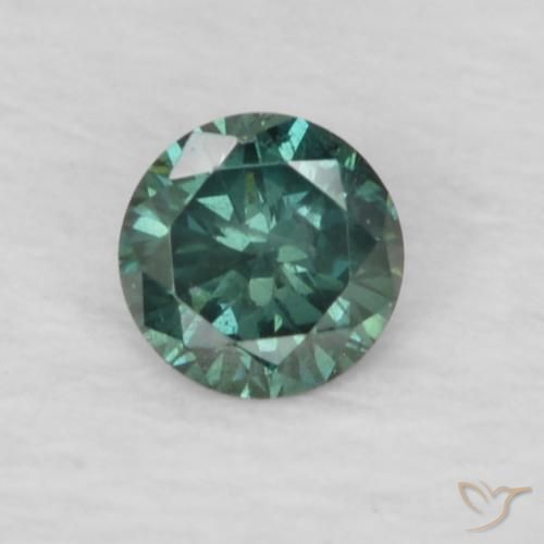 0.06ct Naturale Verde Diamante, Rotondo, VS