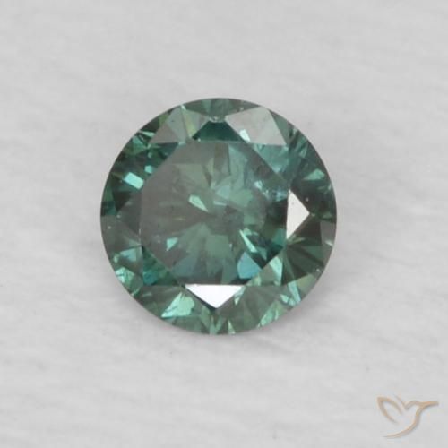 Diamante Verde naturale da 0.06 ct, Rotondo, VS