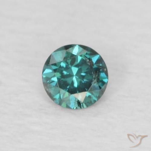 0.03ct Naturale Verde Diamante, Rotondo, VS