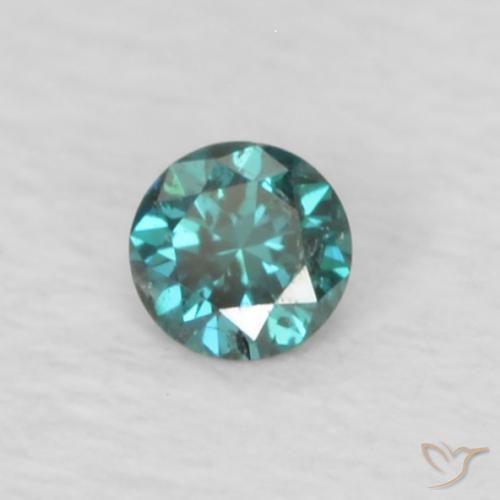 Diamante Verde naturale da 0.03 ct, Rotondo, VS