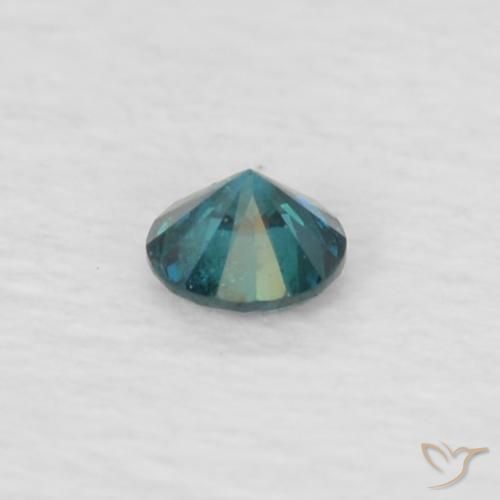 Diamante Blu naturale da 0.03 ct, Rotondo, VS