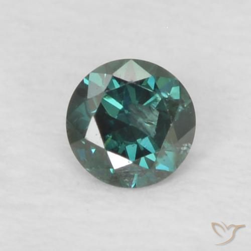 0.06ct Naturale Verde Diamante, Rotondo, VS