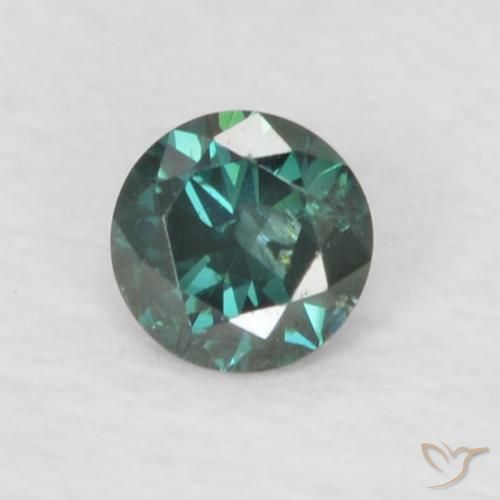 Diamante Verde naturale da 0.06 ct, Rotondo, VS