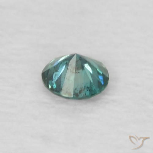 Diamante Blu naturale da 0.04 ct, Rotondo, VS