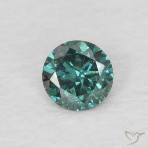 0.05ct Naturale Verde Diamante, Rotondo, VS