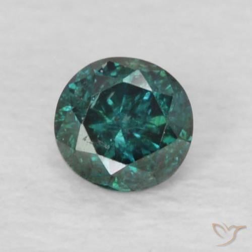 0.08ct Naturale Verde Diamante, Rotondo, VS