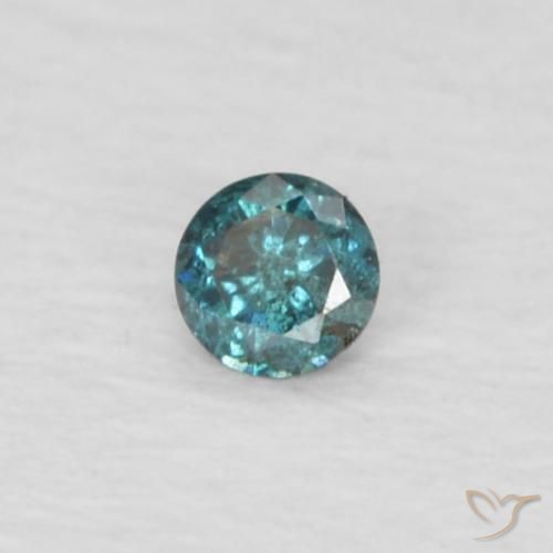 Diamante Verde naturale da 0.03 ct, Rotondo, VVS-VS