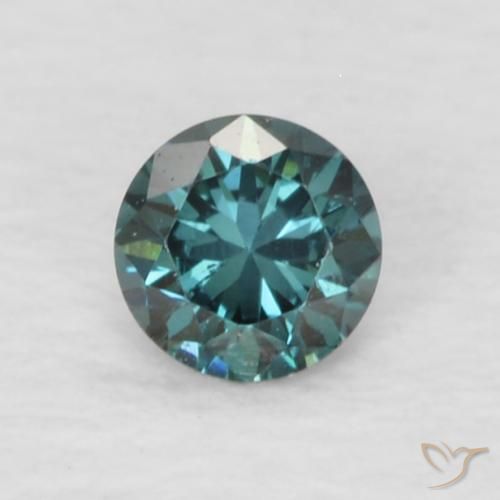 0.08ct Naturale Verde Diamante, Rotondo, VVS-VS