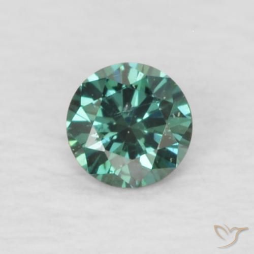 0.05ct Naturale Verde Diamante, Rotondo, VVS-VS